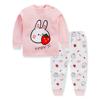 Children's clothing spring and autumn style Korean children's underwear set shoulder buckle cotton autumn clothes long pants