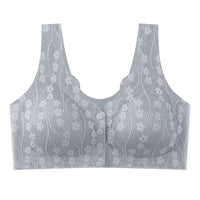 Front Buckle Underwear Vest Underwear Women's Seamless Front Buckle Plus Size Bra