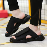 Summer Couple Sandals And Slippers Trend Thick-Soled Men's Slip-On Slippers