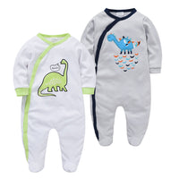 Q2-Piece Baby One-Piece Cotton Romper For Infants