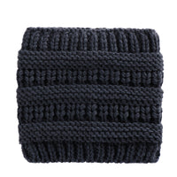 Knitted Hat With Hair Extensions Wool Sleeve Warm