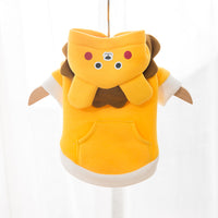 Dog Cat Hooded Sweater Cartoon Pet Clothes