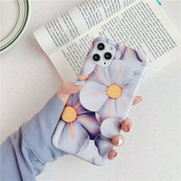Compatible with Apple, Flowers Banana Leaf Phone Case For iPhone 11 11Pro Max XS Max XR 6 6S 7 8 Plus X Retro Floral Soft Phone Cover