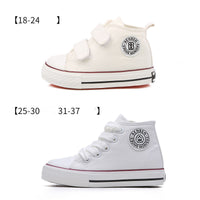 New boys and girls high-top canvas shoes