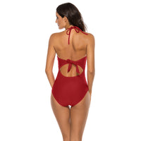 Mesh detail sling one-piece swimsuit