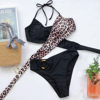 Split strap swimsuit