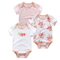 Baby's triangle Romper Summer Short Sleeve Top