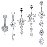 Five-piece Set Navel Stud European And American