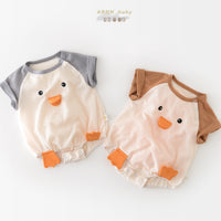 Boys And Girls Korean Style New Cartoon Cute Cartoon Onesie Romper