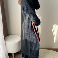 Elegant Soft Knitted Lady's Sweater Cardigan Loose Long Casual All-matching