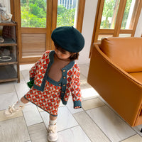 Girls western style diamond suit