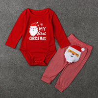 Christmas fawn long-sleeved two-piece suit