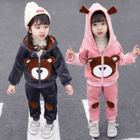 Children's Fashion Casual Plush Velvet Suit