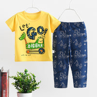 Thin Home Service Suit Short Sleeve Trousers Combination
