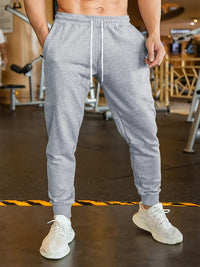 Linen Leisure Trousers Men's Elastic Lace Thin