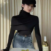Korean Shawl Two-piece Sweater Women's Simple Graceful