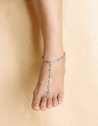 Simple fashion retro hollow carved beach Anklet