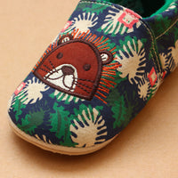 Cotton soft bottom step front shoes