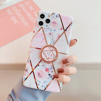 Electroplating Geometric Flower 8Plus Ring Holder