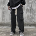 Men's Loose Large Pocket Knitted Sweatpants
