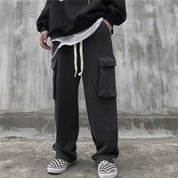 Men's Loose Large Pocket Knitted Sweatpants