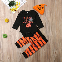 Pumpkin face three-piece set