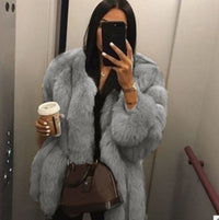 Cardigan long sleeve plush ladies jacket