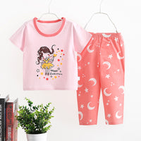 Thin Home Service Suit Short Sleeve Trousers Combination