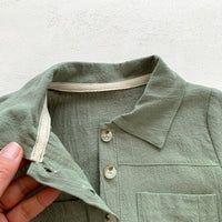 Western Style Summer Boy Short Sleeve Rompers
