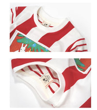 Warm Boy's Round Neck Cartoon Printed Sweater