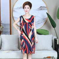 Silk nightdress sleeveless and loose