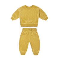 Two Piece Set Of Round Neck Long Sleeved Trousers