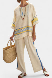 Plus-size Loose Casual Womens Beach Two-piece Set
