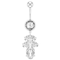 Creative round belly button ring