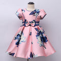 Girls' Vest Print Princess Dress Banquet