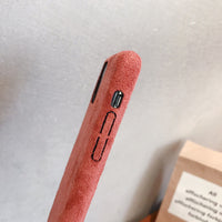 Solid color velvet case