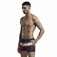 With Inner Lining Can Be Launched Loose Running Sports Fitness Three-quarter Pants