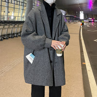 Men's Trendy Versatile High-end Fashion Wool Coat