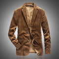 New Arrival Corduroy Retro Casual Mens Solid-Colored Suit Jacket