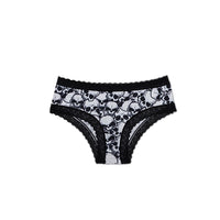 Sexy Style Cute Stripes Control Lace Comfortable High Elastic Mid-rise Women's Underwear