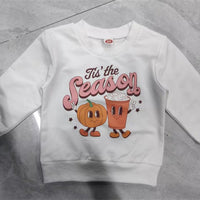 Children's Round Neck Cartoon Printed Sweater One-piece Cute Long Sleeve