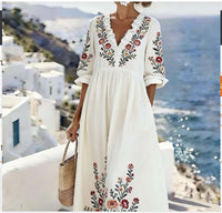 Casual Printed Temperament Long Skirt Girl