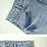 Retro Denim Half Skirt Women A Word High Waist Skinny