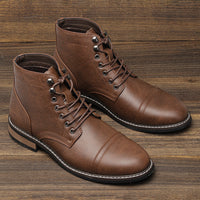 Mens Vintage Casual Leather Boots