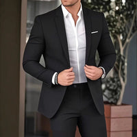 Elegant Banquet Gown Slim-Fit Fashionable Suit And Trousers For Men