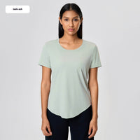 Summer Thin Loose Yoga Short Sleeve Women's Brushed Breathable