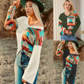 Knitted Apricot Wine Red Army Green Sweater