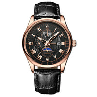 Men's Waterproof Luminous Wrist Belt Moon Quartz Watch
