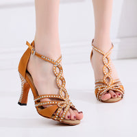 Hot Diamond Latin Dance Soft Bottom Women's High Heels