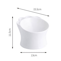 Ceramic Pet Cat Food Bowl To Protect Cervical Spine